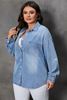 Picture of CURVY GIRL  DENIM  SHIRT